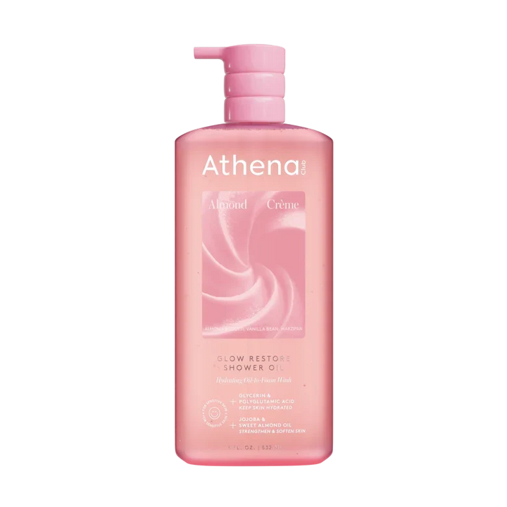 Glow Restore Shower Oil - Almond Creme Balanced Discovery Almond Creme Balanced Discovery